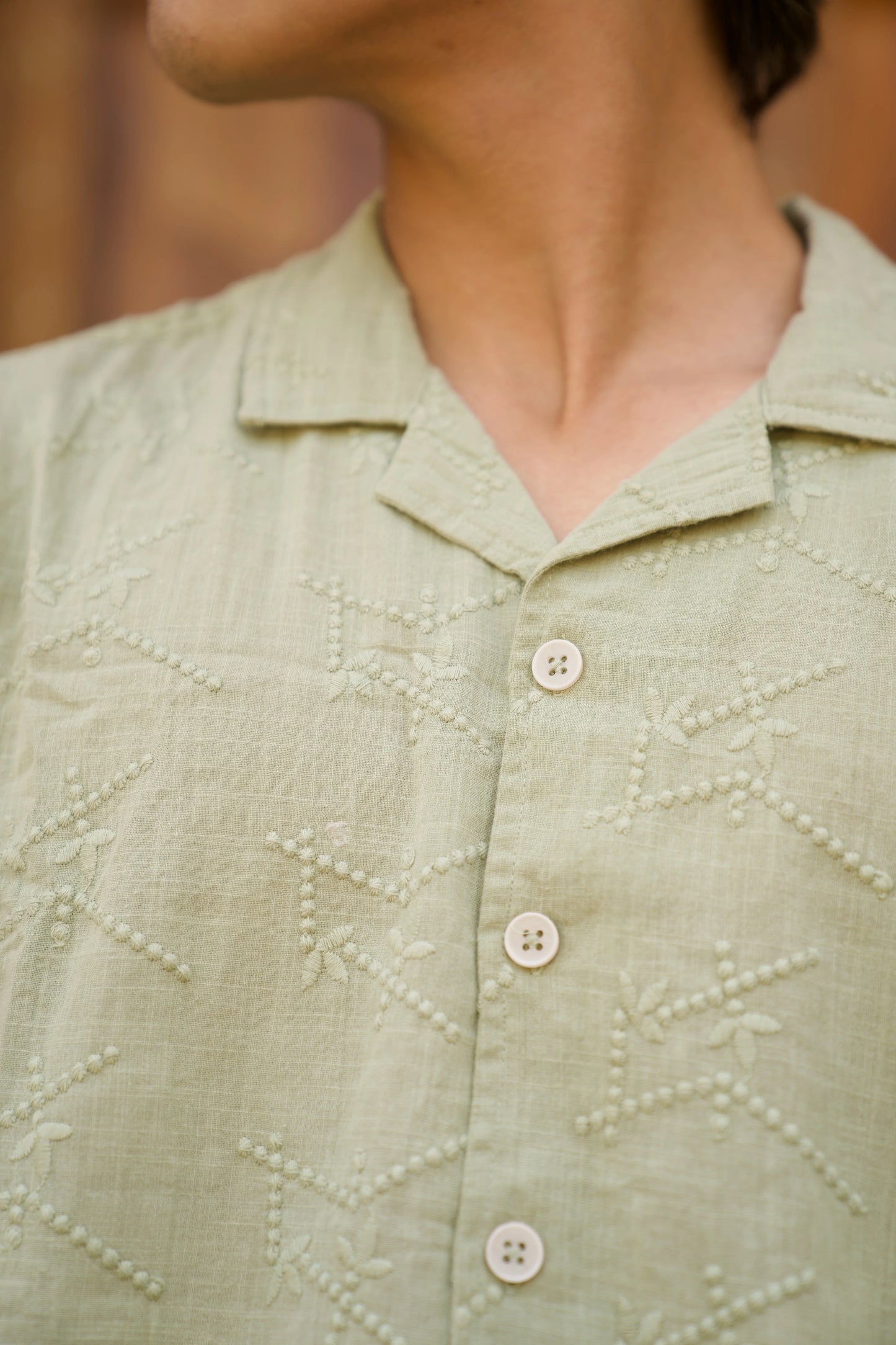 Embroidery Green Men's Co-Ord Set