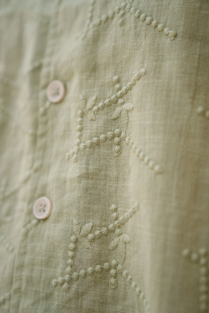 Embroidery Green Men's Co-Ord Set